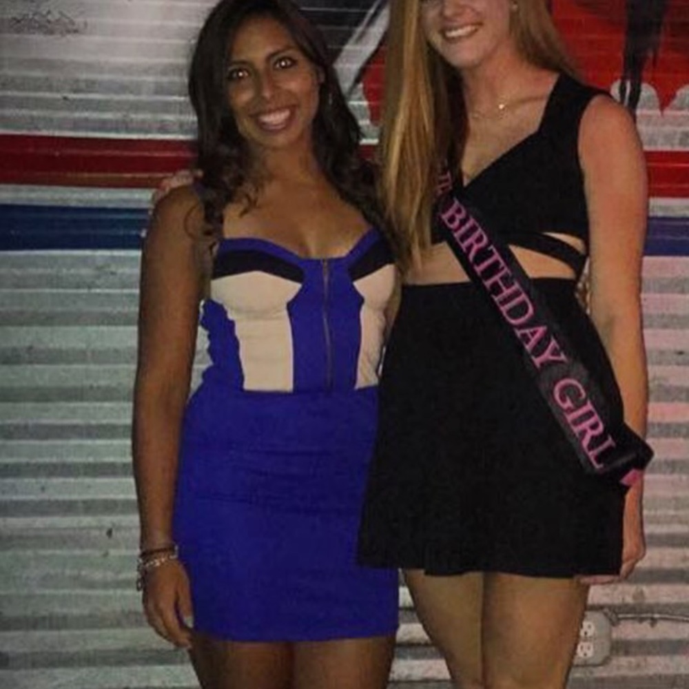 Blue party dress